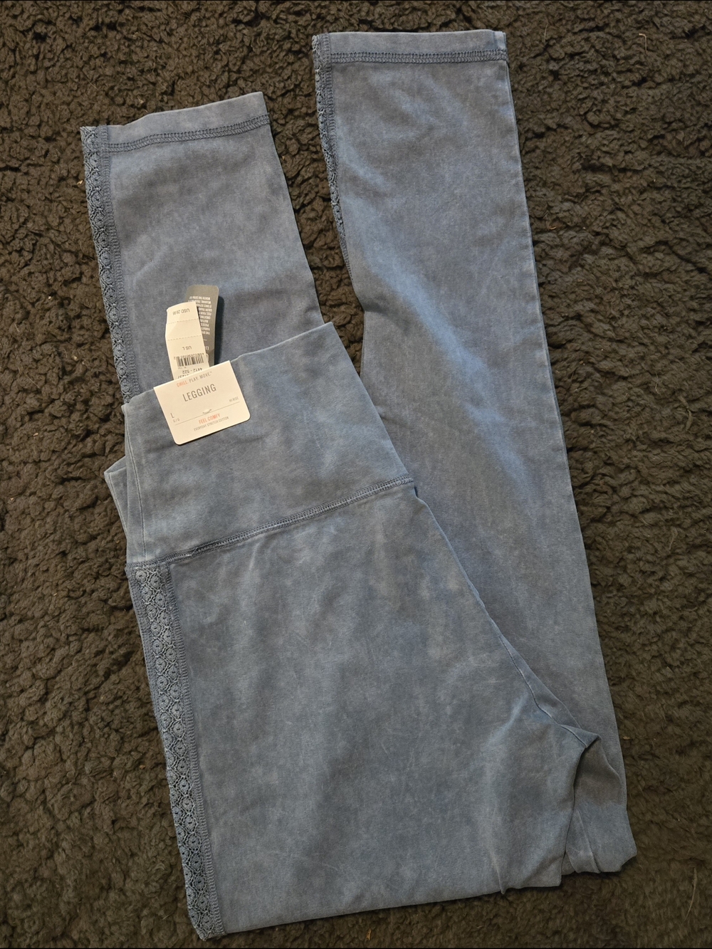Aerie Washed Blue Leggings NWT Large